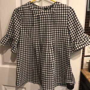 Gingham Shein top